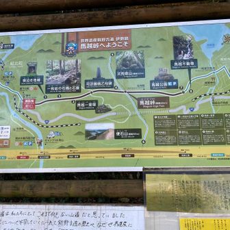 馬越峠で伊勢路は違うルートに行くんですね