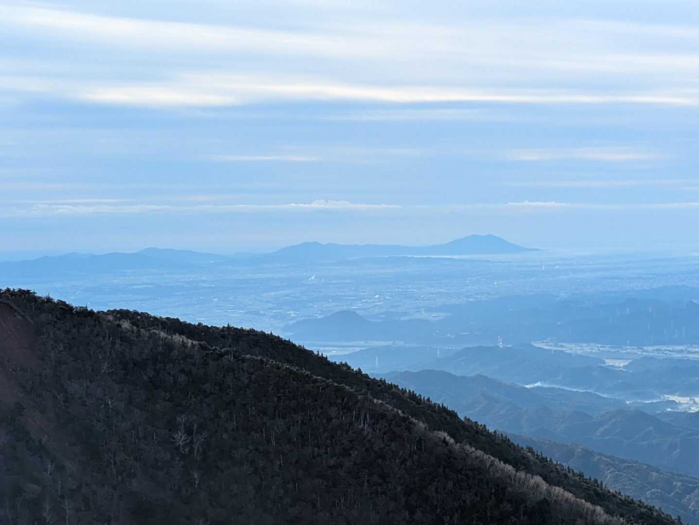 地元の筑波山が見えました😁