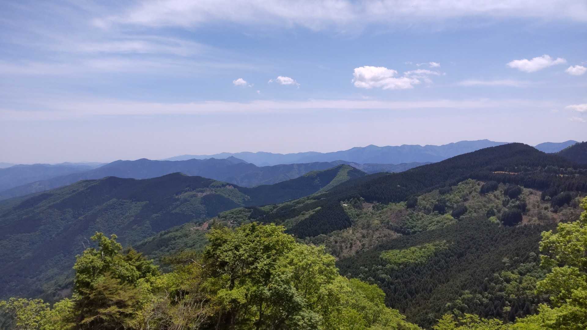 峠から。
