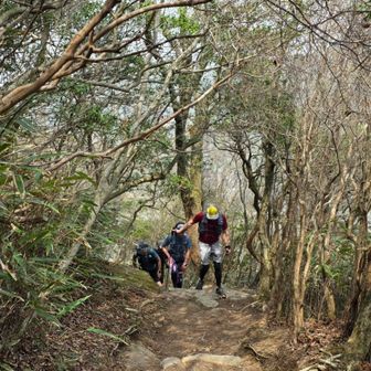 麻耶別山への急登💦