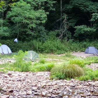 市ヶ原。テント泊してる人たちがいました⛺