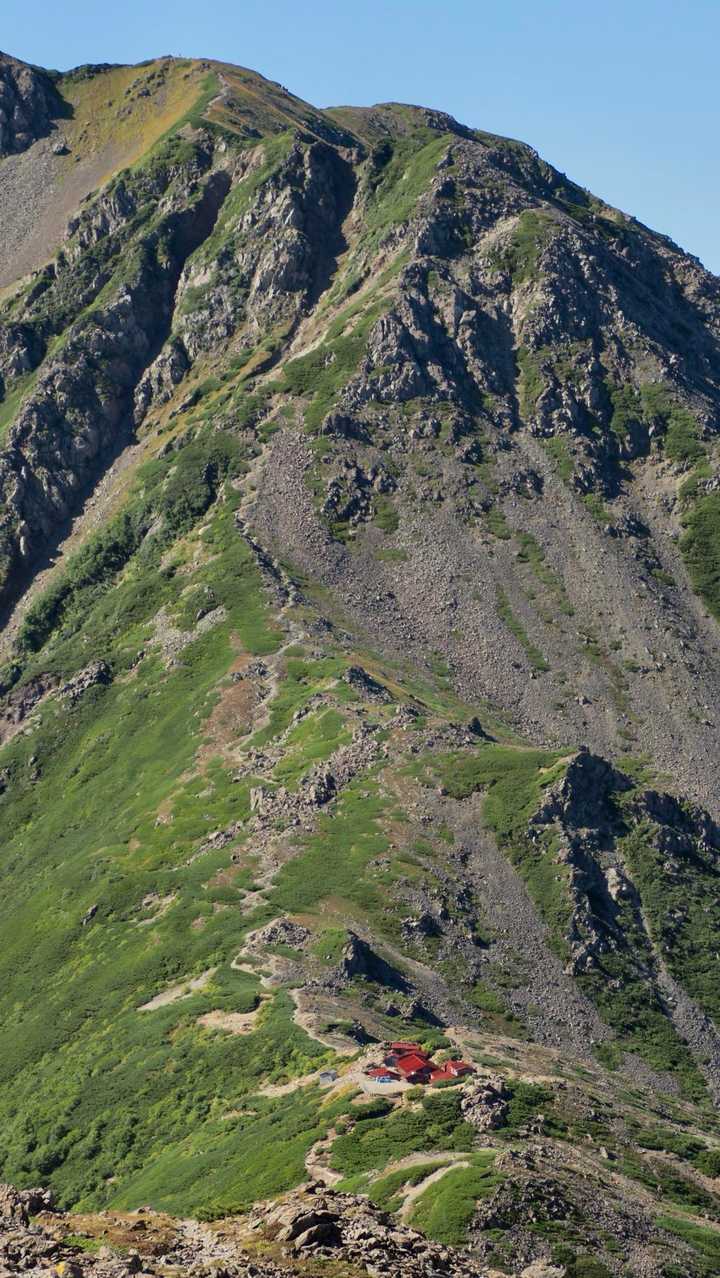 白根三山（北岳・間ノ岳・農鳥岳）、テン泊縦走 の写真 56