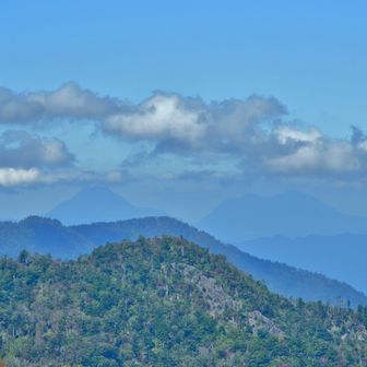 遠くの背景には由布岳や鶴見岳のシルエットも観える。