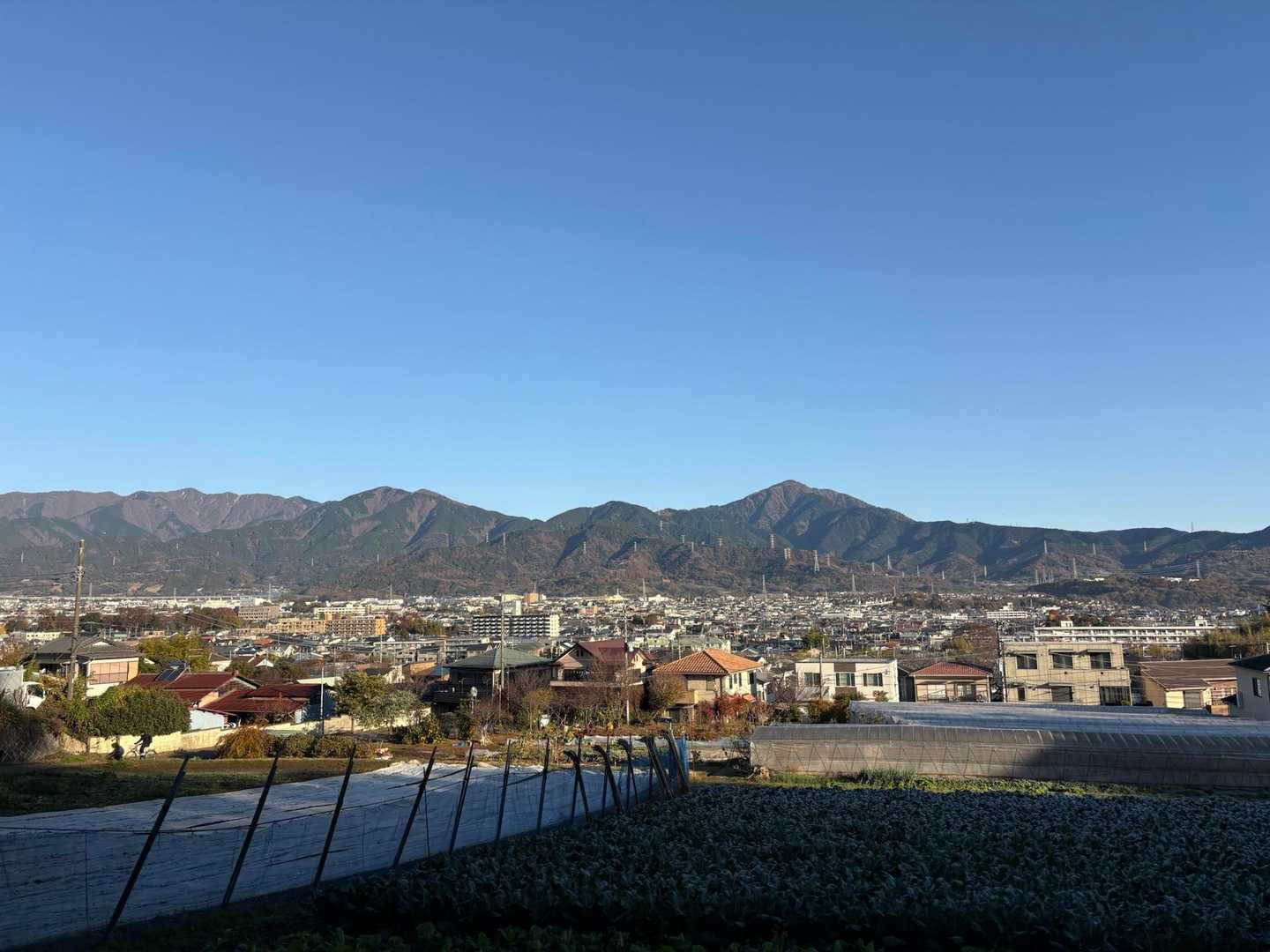 早速、丹沢の山々がお目見え⛰️