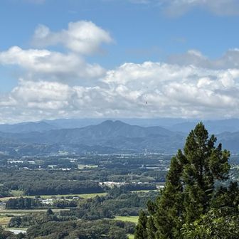 多気山頂からの眺め。