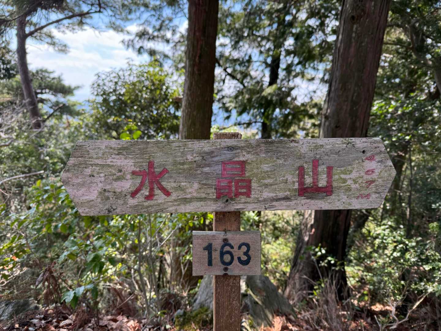 水晶山🔮今回唯一眺望があります✨