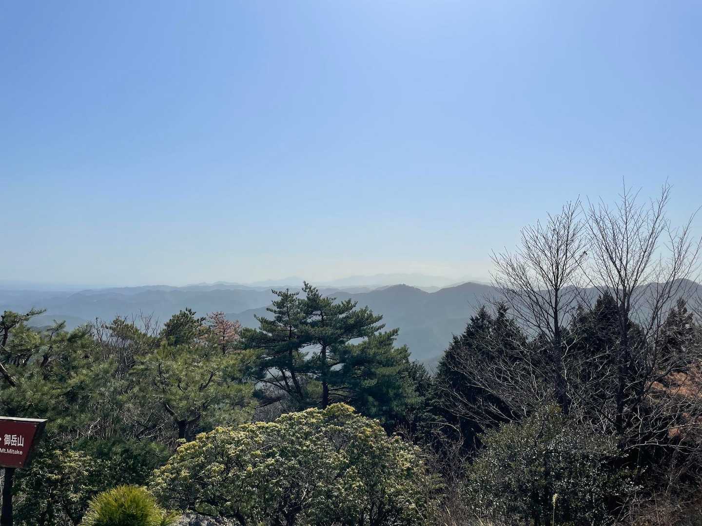 丹沢方面､､見えない､､大山が微かに💦