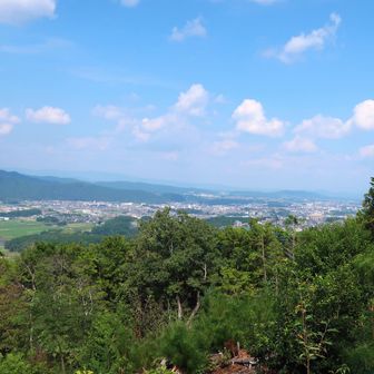 次の展望地！名張の街方向