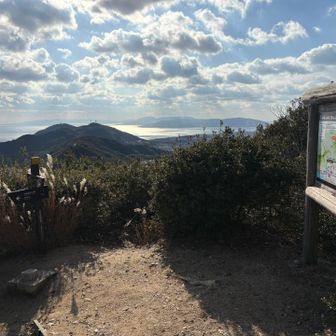 栂尾山頂　ゴールが近づいてきた