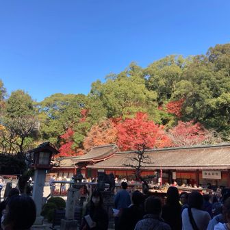 天満宮まで下りてきました