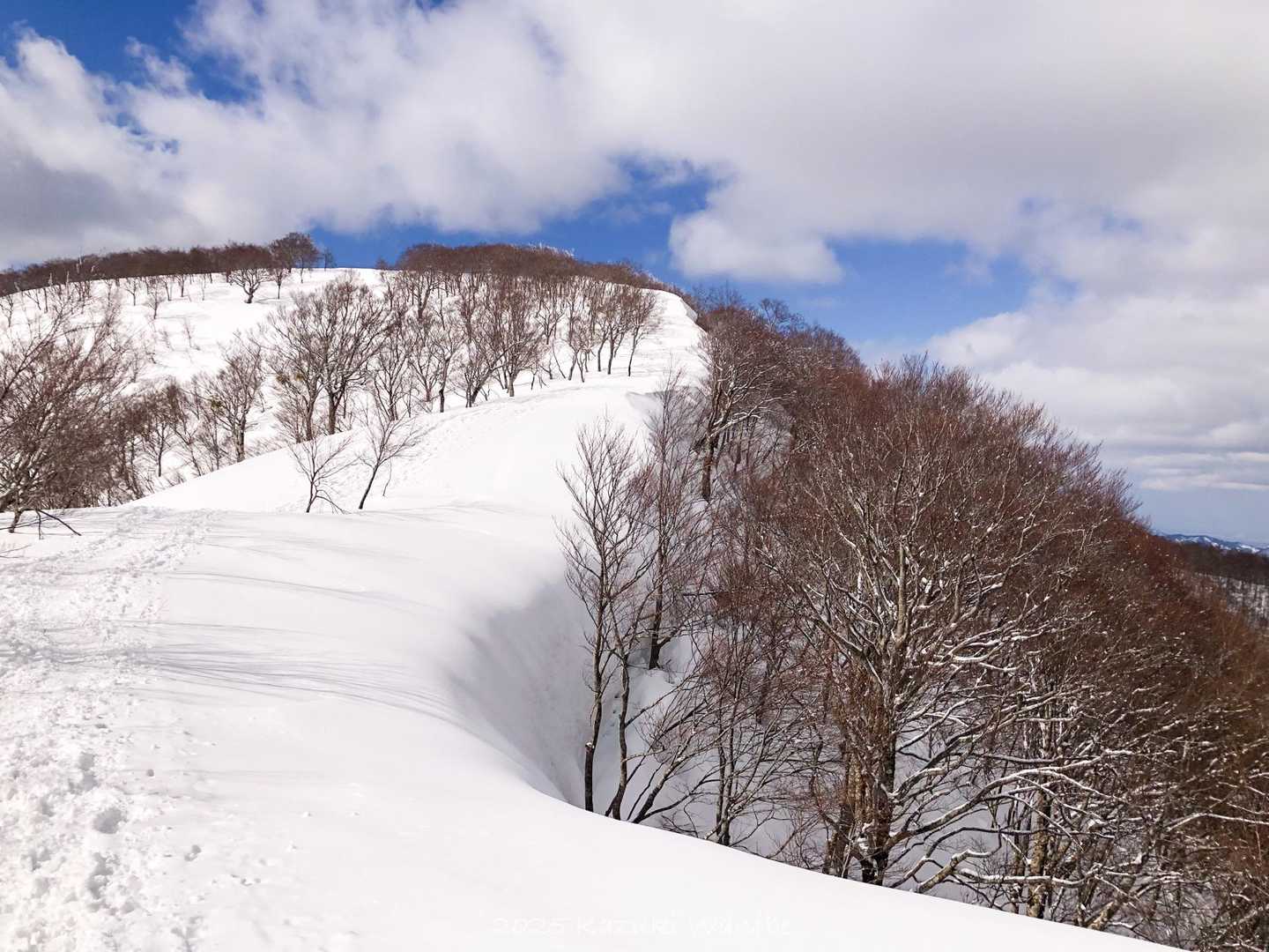 片折山への登り