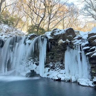 氷瀑を堪能