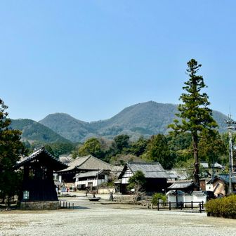 振り返って…二上山🚹🚺に一礼🫡