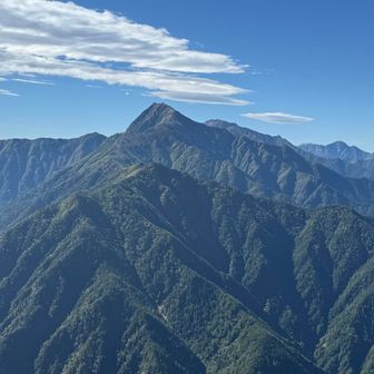 北岳    手前に小太郎山