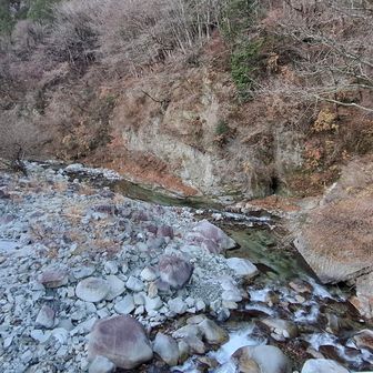 西丹沢ビジターセンターから出発。水がきれいです。