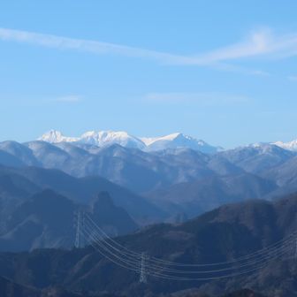 北アルプスをズーム