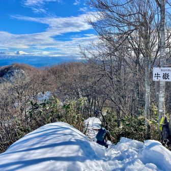 牛岳　西峰到着