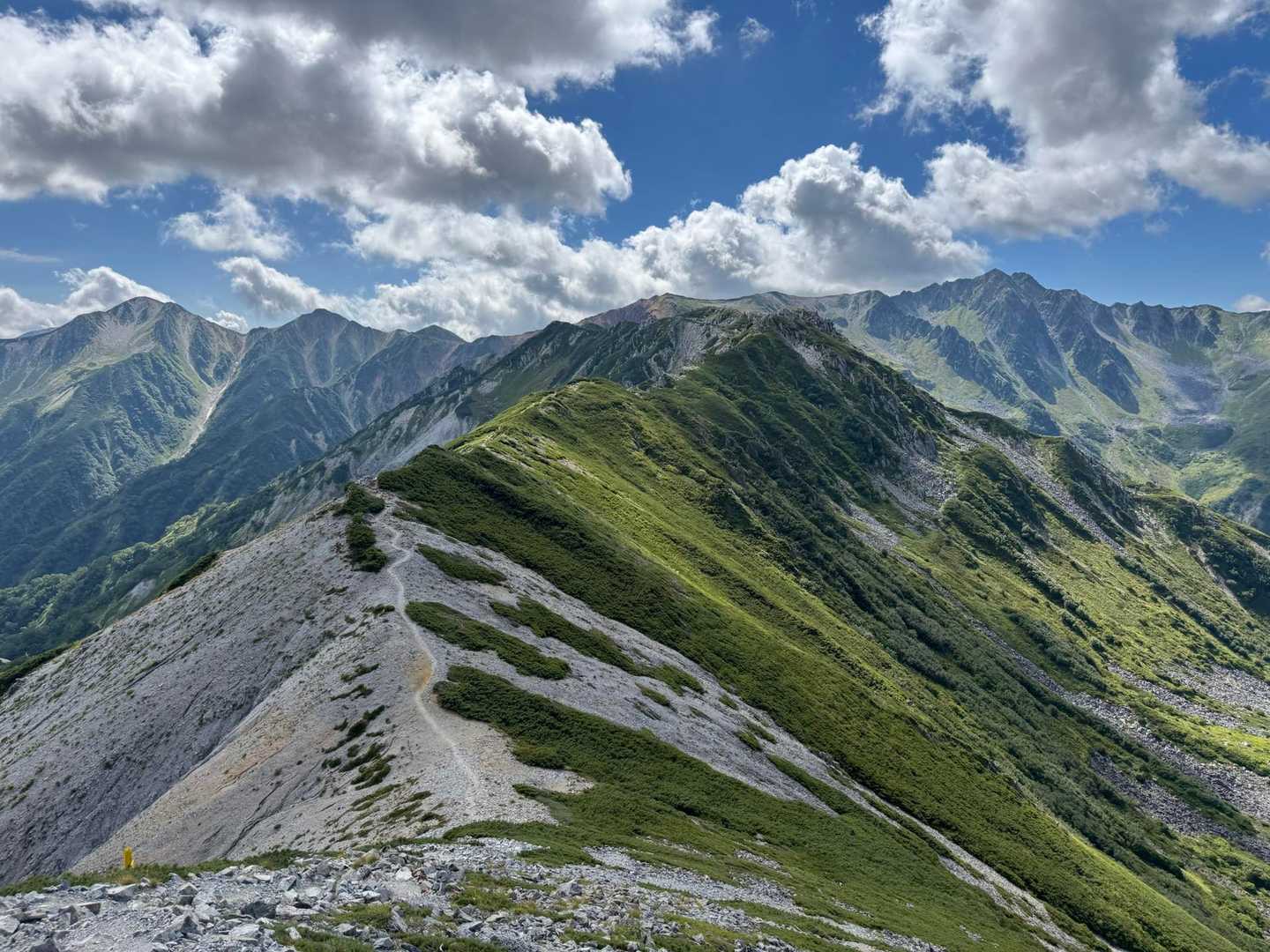 北アルプス裏銀座登山口-前烏帽子岳-烏帽子岳-野口五郎岳- 周回コースの写真