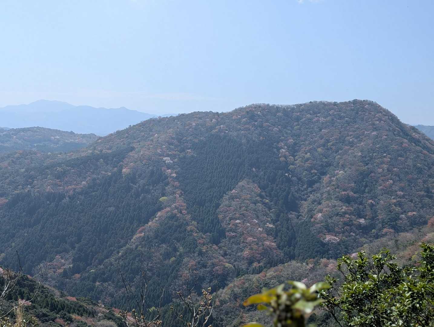 古城跡妙見山登山口-妙見山-谷山-石山-鬼落山-石山登山口 周回コースの写真