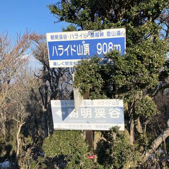 ハライド山到着