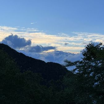 日が落ち始めて