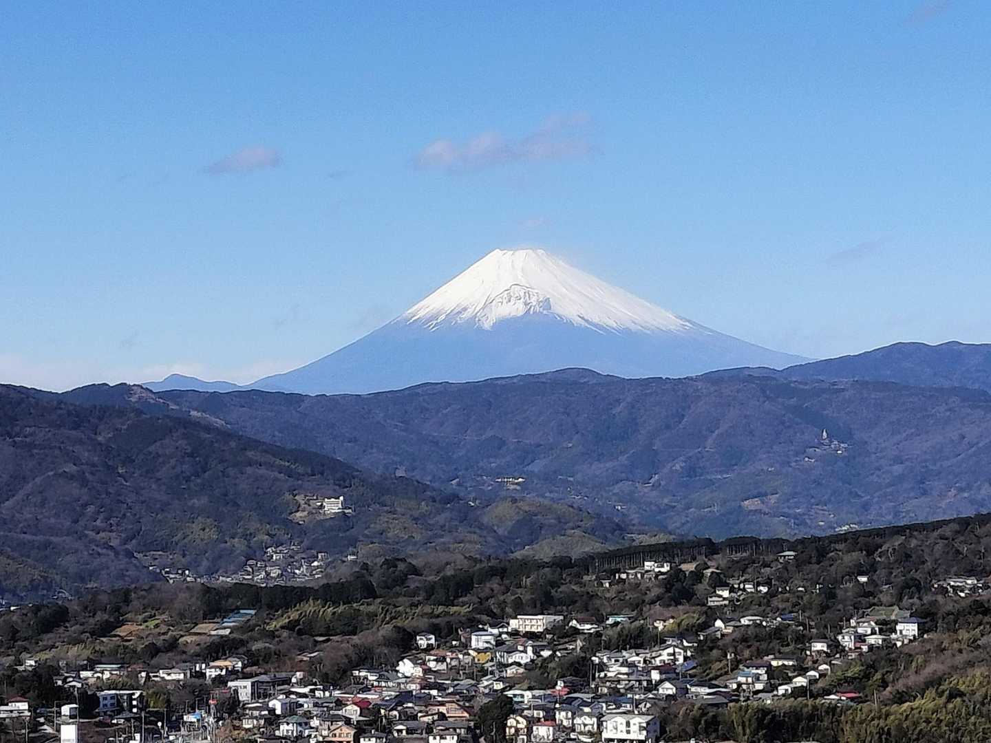 富士山はさらに爆風