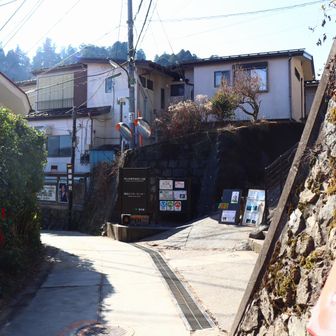 武蔵御嶽神社の参道と合流。