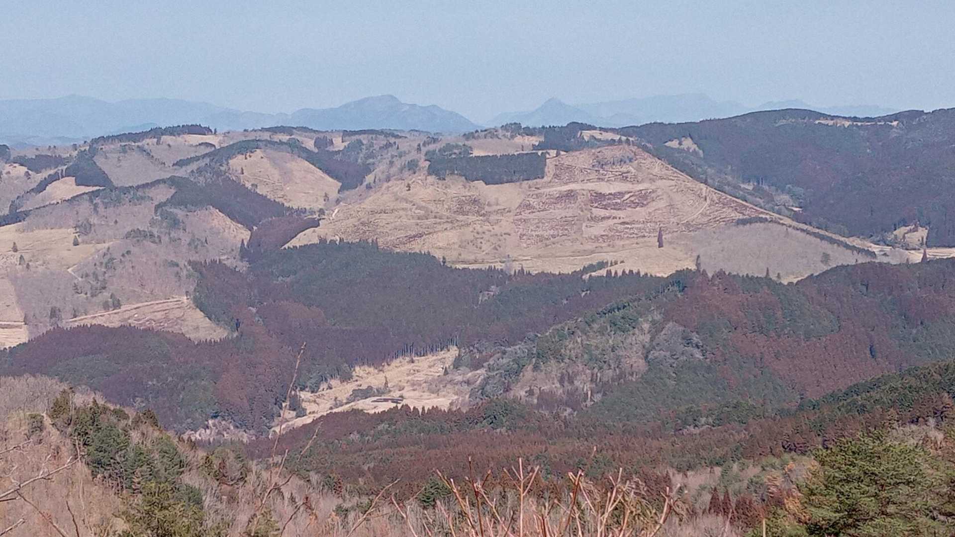 ズーム👀　奥の山は何かな…