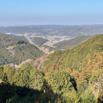 みやこ台から西を望む
第二東名岡崎東IC方面