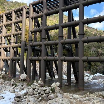土石流を防ぐ砂防堰堤