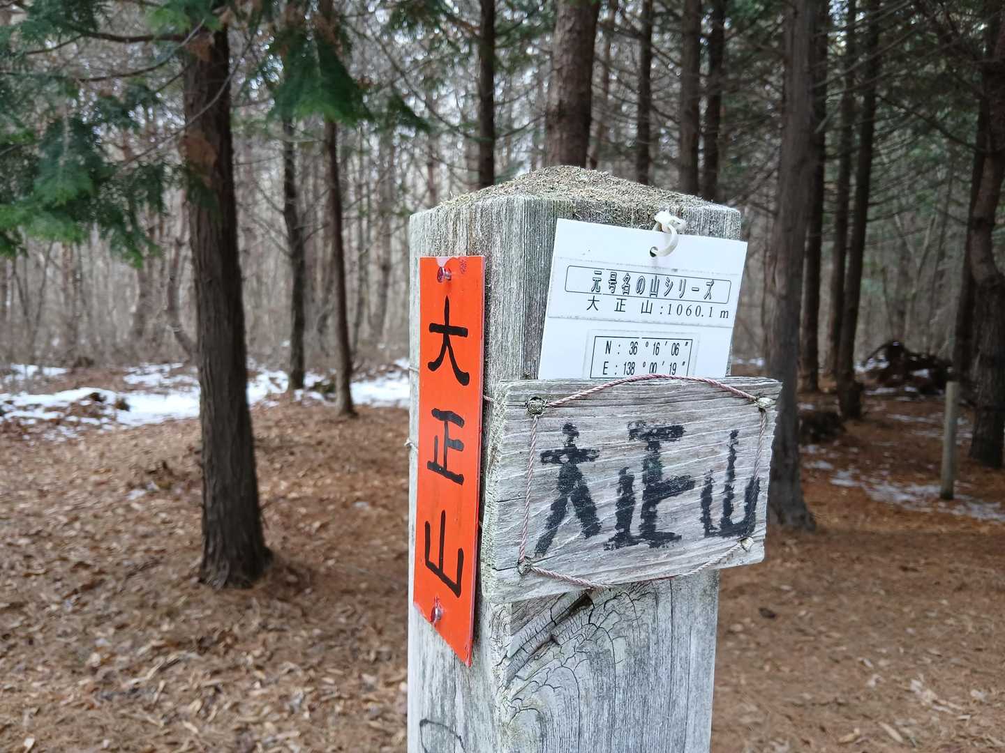 大正山山頂
年号がつく山は他にもあるのか🤔💭