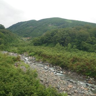 五輪山の中腹を巻くように登っていきます