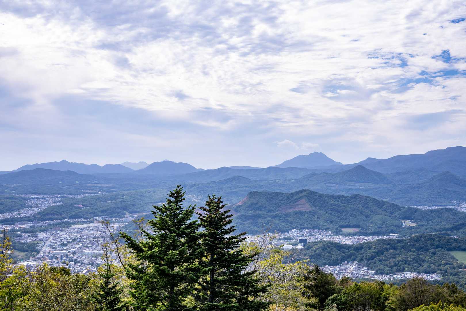 恵庭岳、樽前山。