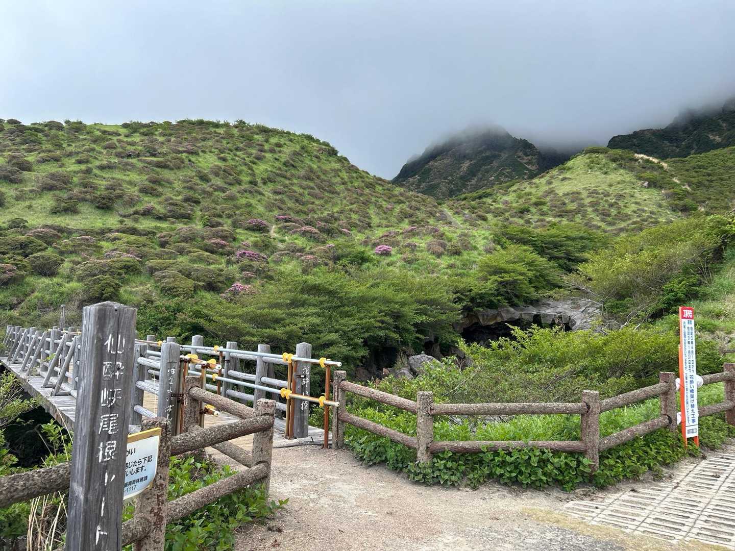 スタートした時はまだ雨降ってない。
ただ上の方は真っ白
