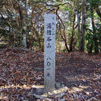 流石は有馬三山、標識あった(笑)