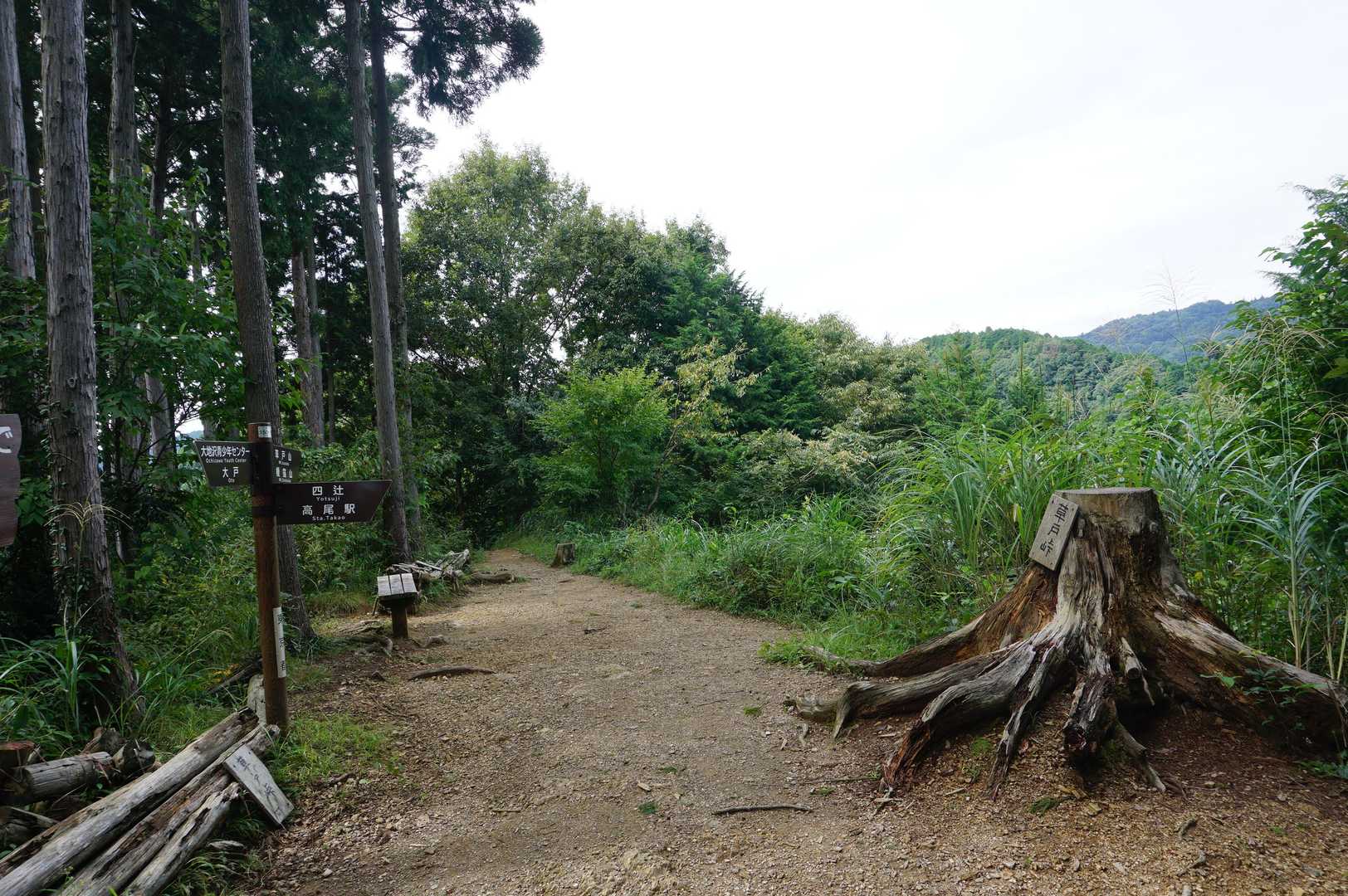 草戸峠。珍しく誰もいない。と思ったら直ぐに登ってくる声が聞こえた。