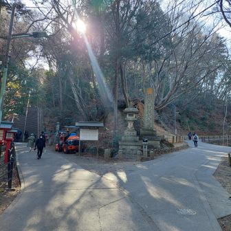 左が下りてきた男坂
右が女坂