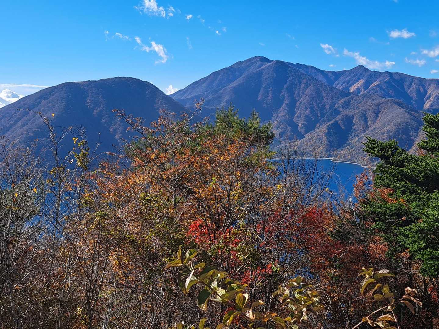 本栖湖もチラッと見えてます☝️


貸し切りの山頂でのんびり休憩をしました～☺