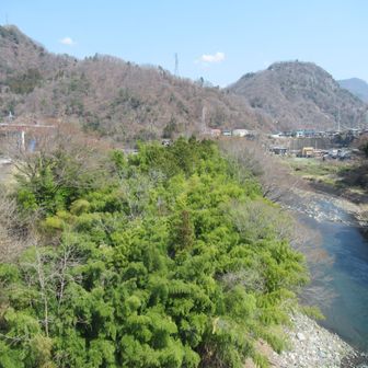 桂川を渡って大月市街でゴール。吉田屋さん下山メシにした。