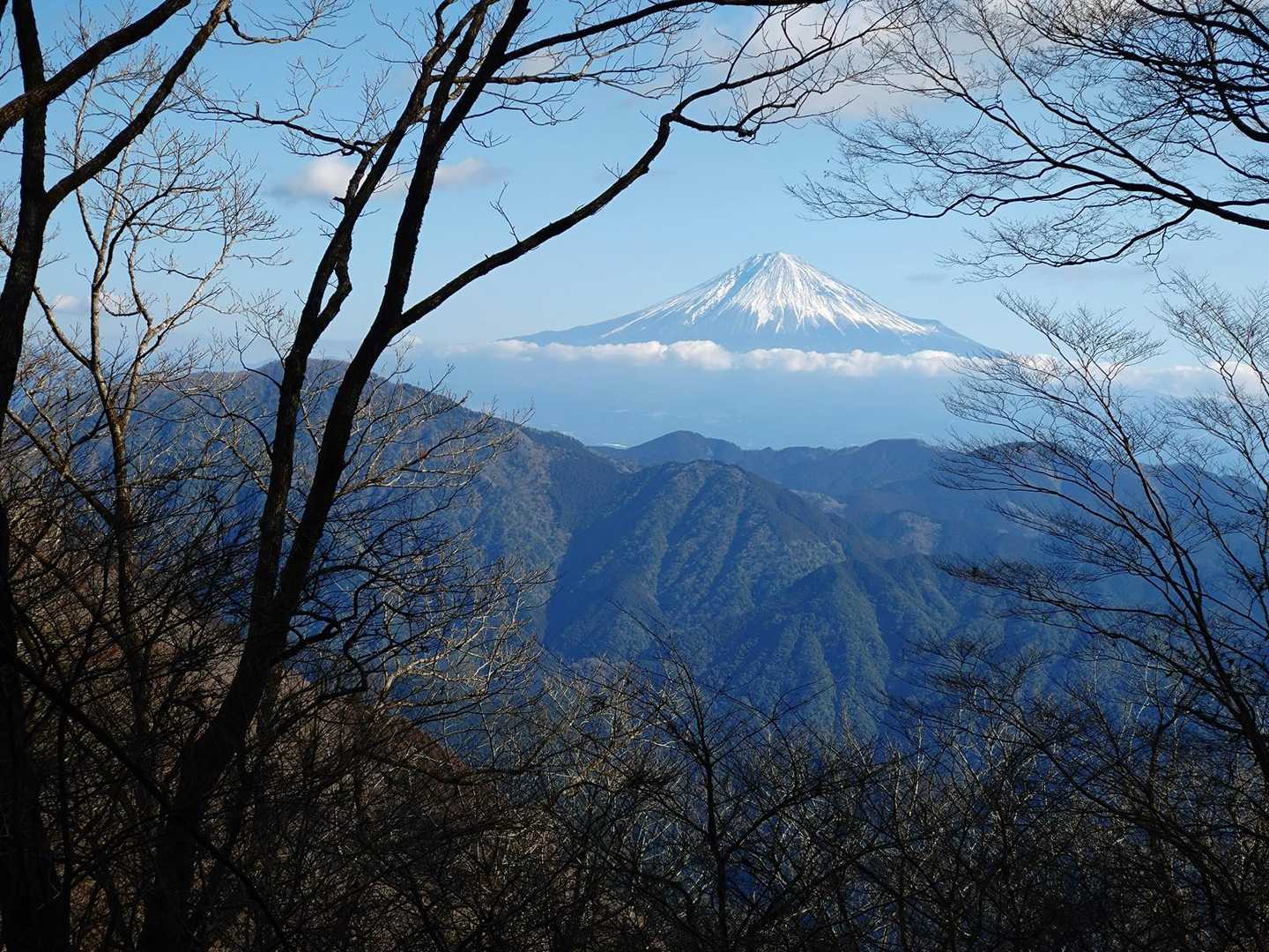 富士山見えるよーと教えてもらって見たら…
わ！どかん！