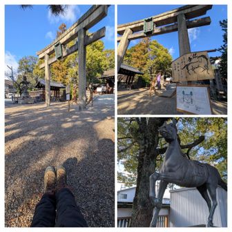 離宮八幡宮。
絵馬！！　馬🐴！！