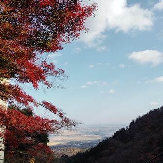 滝上有料駐車場の手前