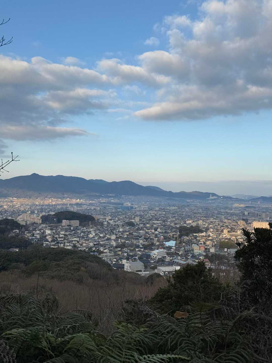 西の方が見えた〜