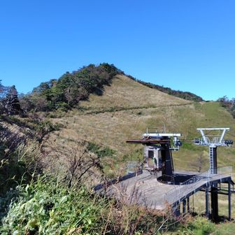 あれがこれから目指す山頂ね！
