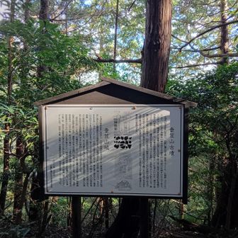 本日のサブメイン、壺笠山。山城だったらしい。なるほど平な頂。残りの説明はきな臭い。