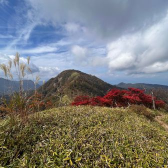 蛭ヶ岳山頂まで最後の登り
鬼ヶ岩ノ頭付近より