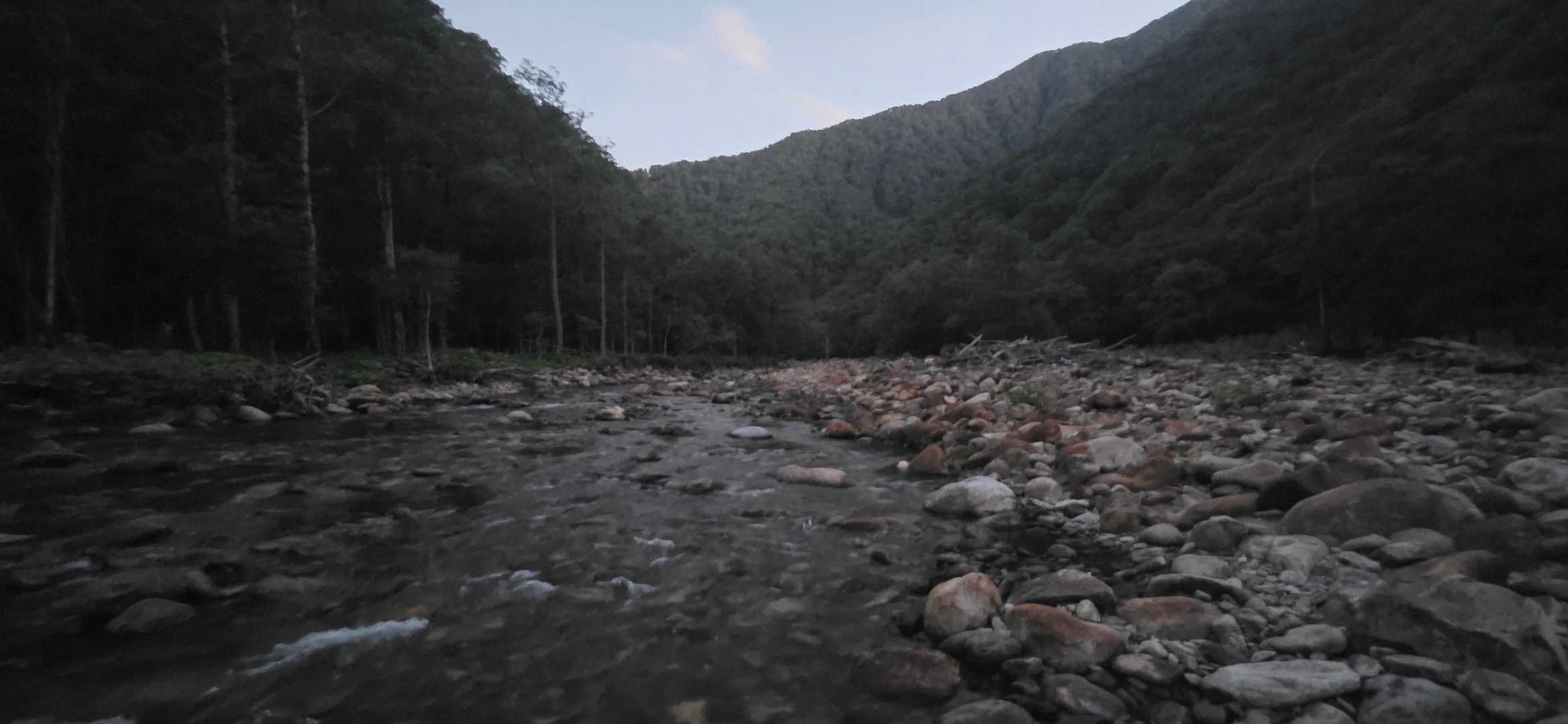 前回よりも水量少なく歩きやすい