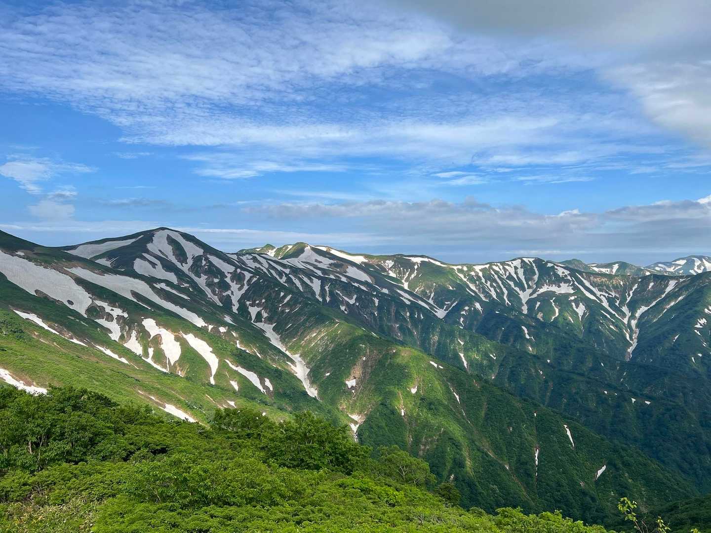 大朝日岳-小朝日岳-鳥原山 周回コースの写真