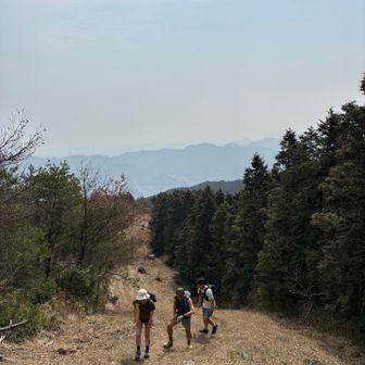 登っている後ろにはいい景色があります　と何度も教えてもらうｗ