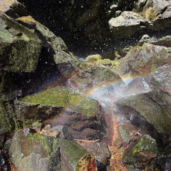 虹もできてる🌈